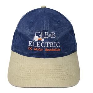 B&B Electric Baseball Cap DC Motor Specialists Baseball Cap Blue OS Adjustable